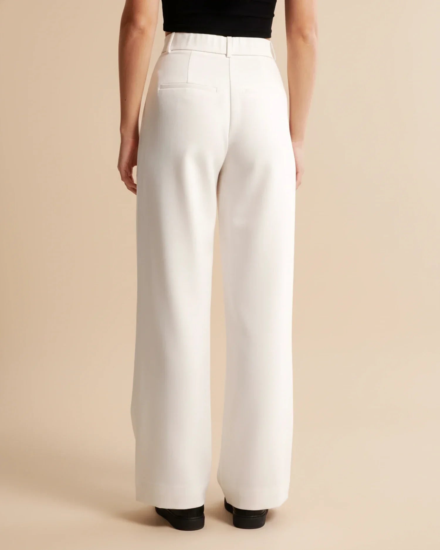 Cyril | High Waist Pleated Leg Trousers with Tailored Fit